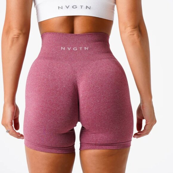 NVGTN Magenta Pink Seamless Butt Lift Pro Biker Shorts Womens Size XS - Picture 1 of 4